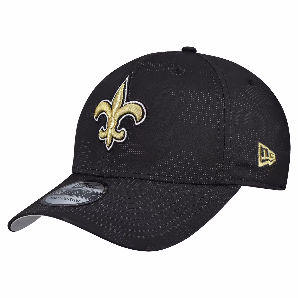Men's New Era Black New Orleans Saints Tonal Camo 39THIRTY Stretch Fit Hat 2 Men's New Era Black New Orleans Saints Tonal Camo 39THIRTY Stretch Fit Hat