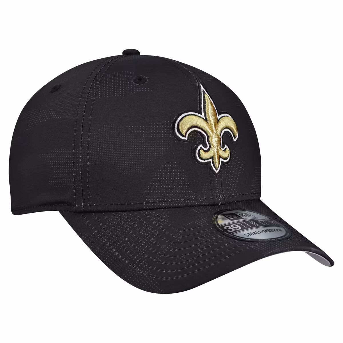 Men's New Era Black New Orleans Saints Tonal Camo 39THIRTY Stretch Fit Hat 4 Men's New Era Black New Orleans Saints Tonal Camo 39THIRTY Stretch Fit Hat