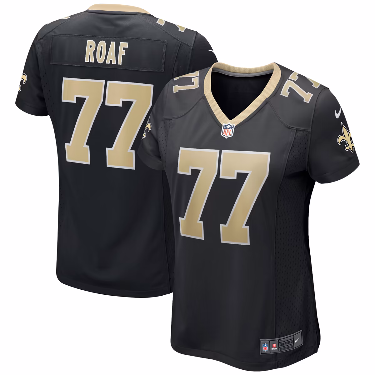 Women's Nike Willie Roaf Black New Orleans Saints Game Retired Player Jersey 9 Women's Nike Willie Roaf Black New Orleans Saints Game Retired Player Jersey