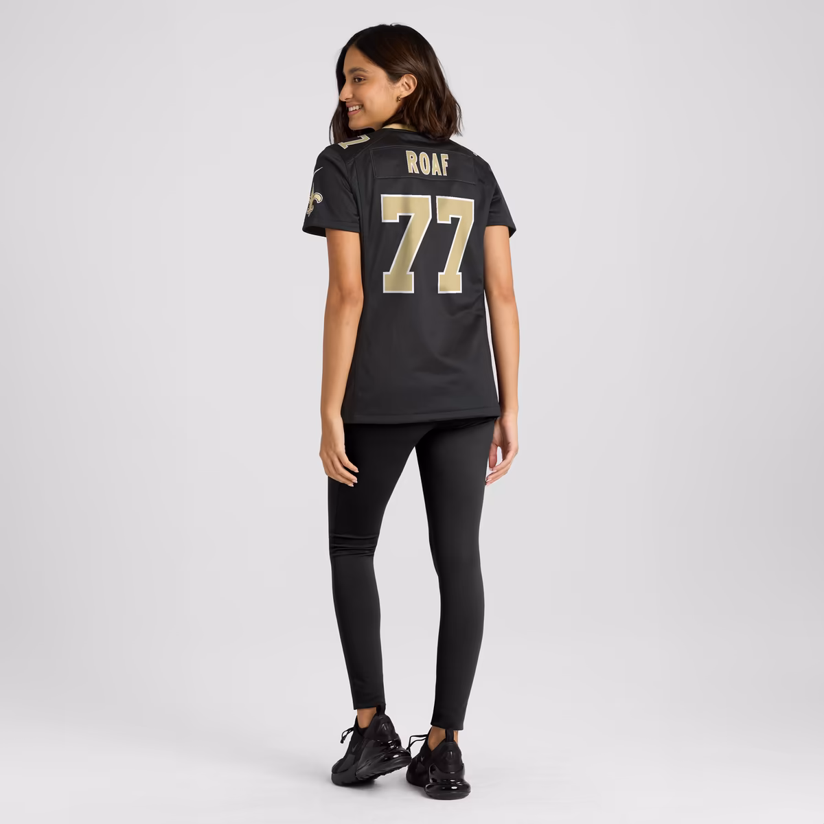 Women's Nike Willie Roaf Black New Orleans Saints Game Retired Player Jersey 6 Women's Nike Willie Roaf Black New Orleans Saints Game Retired Player Jersey