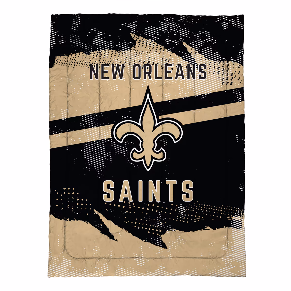 New Orleans Saints Slanted Stripe 4-Piece Twin Bed Set 3 New Orleans Saints Slanted Stripe 4-Piece Twin Bed Set