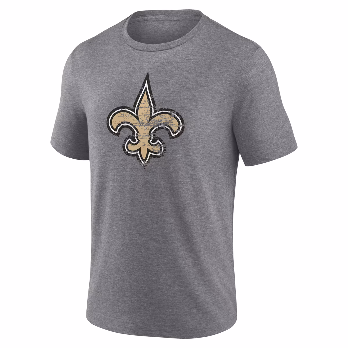 Men's Gray New Orleans Saints Heritage Custom Name & Number Tri-Blend T-Shirt 3 Men's Gray New Orleans Saints Heritage Custom Name & Number Tri-Blend T-Shirt