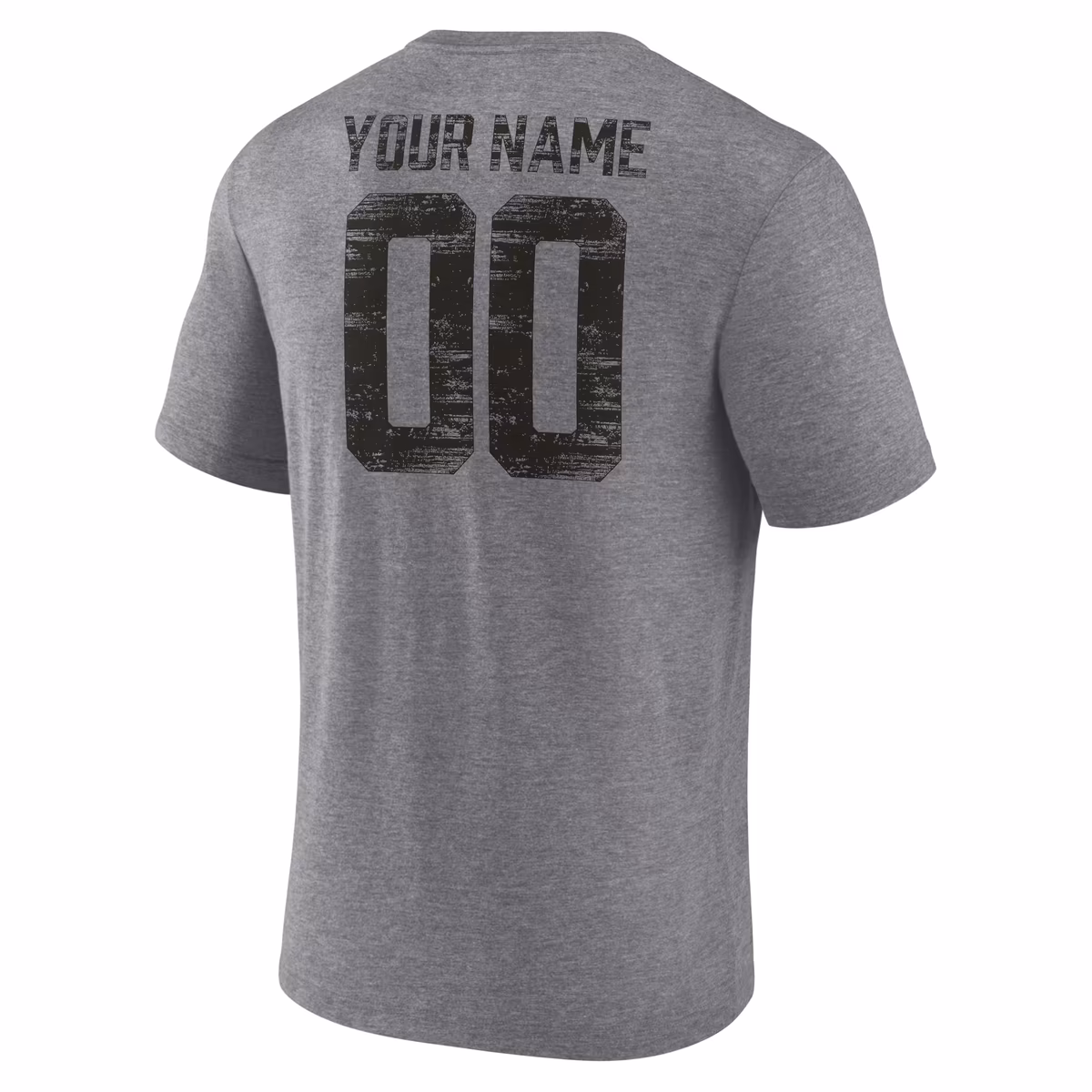 Men's Gray New Orleans Saints Heritage Custom Name & Number Tri-Blend T-Shirt 4 Men's Gray New Orleans Saints Heritage Custom Name & Number Tri-Blend T-Shirt