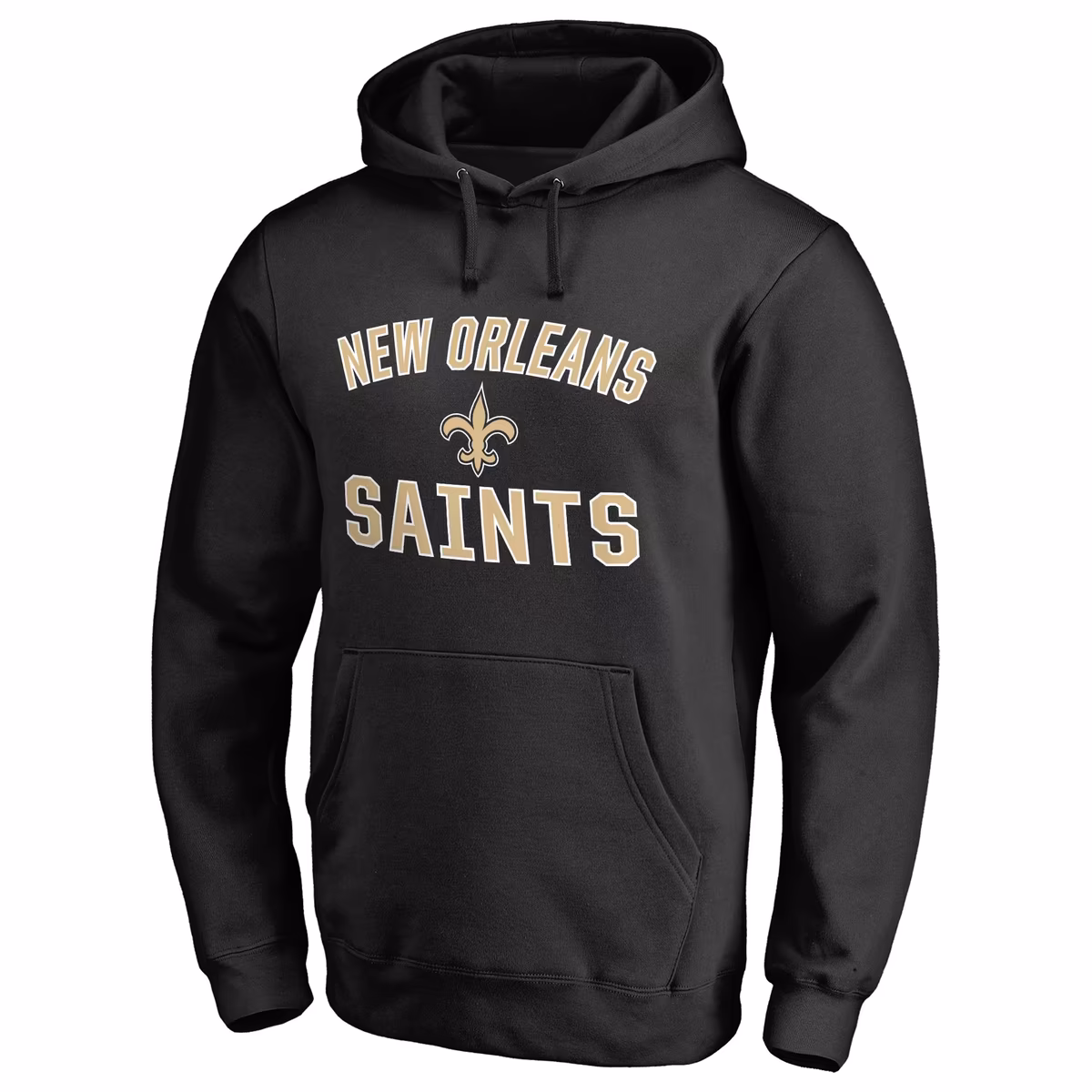 Men's Fanatics Black New Orleans Saints Victory Arch Team Fitted Pullover Hoodie 3 Men's Fanatics Black New Orleans Saints Victory Arch Team Fitted Pullover Hoodie
