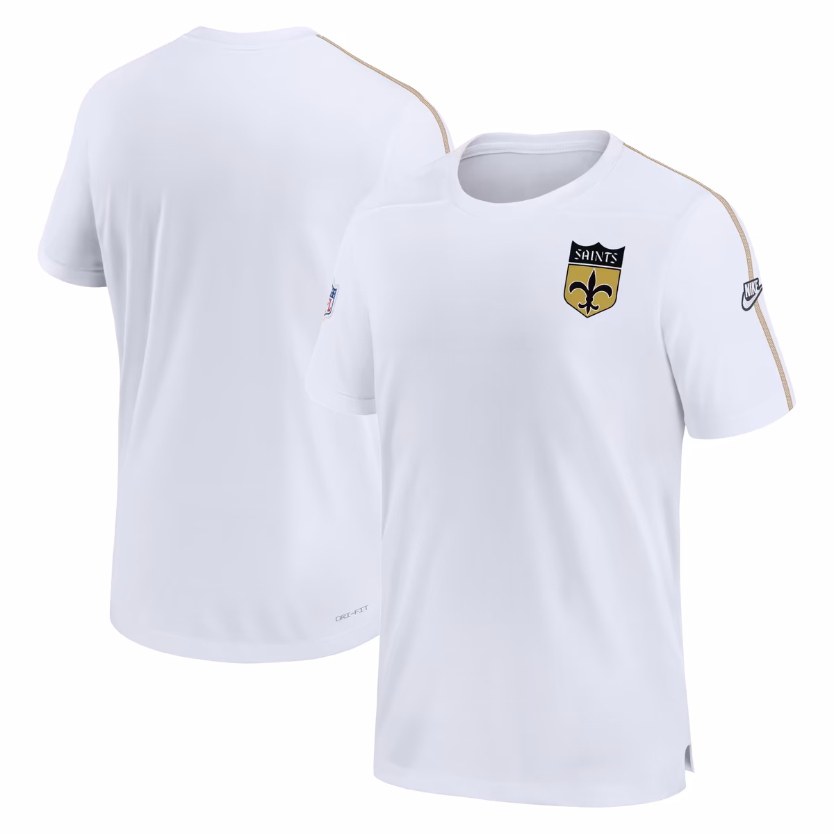 Men's Nike White New Orleans Saints Sideline Alternate Logo Coach Performance Top