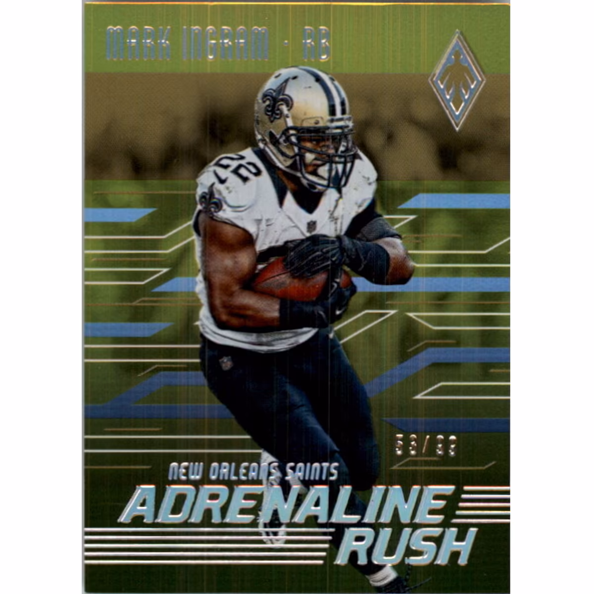 2016 Panini Phoenix Adrenaline Rush Yellow #ARMI Mark Ingram