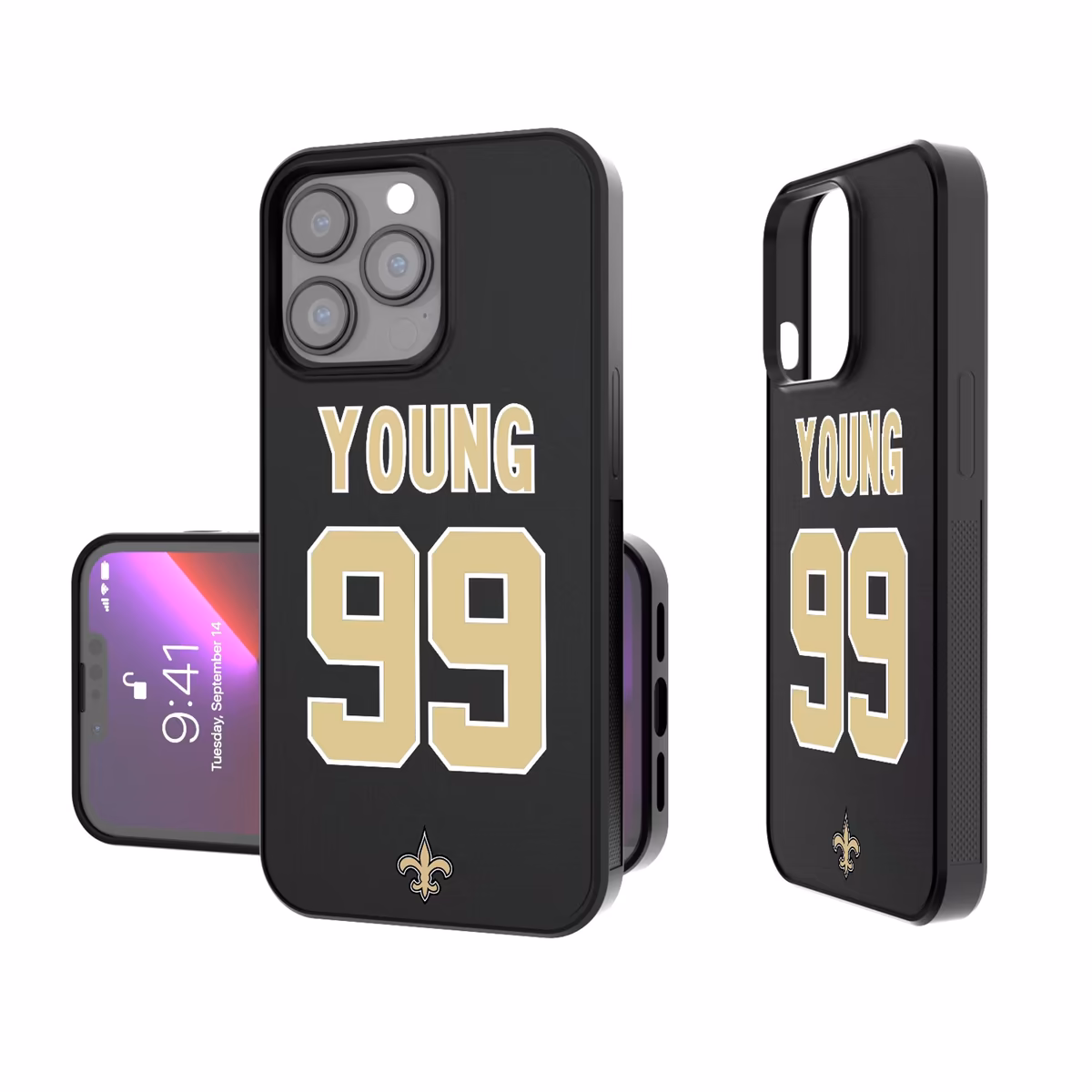 Keyscaper Chase Young New Orleans Saints iPhone Bump Case 16 Keyscaper Chase Young New Orleans Saints iPhone Bump Case