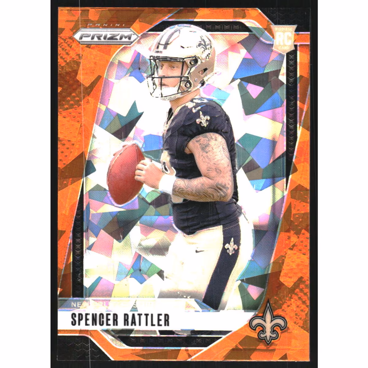 2024 Panini Prizm Prizms Orange Ice #388 Spencer Rattler
