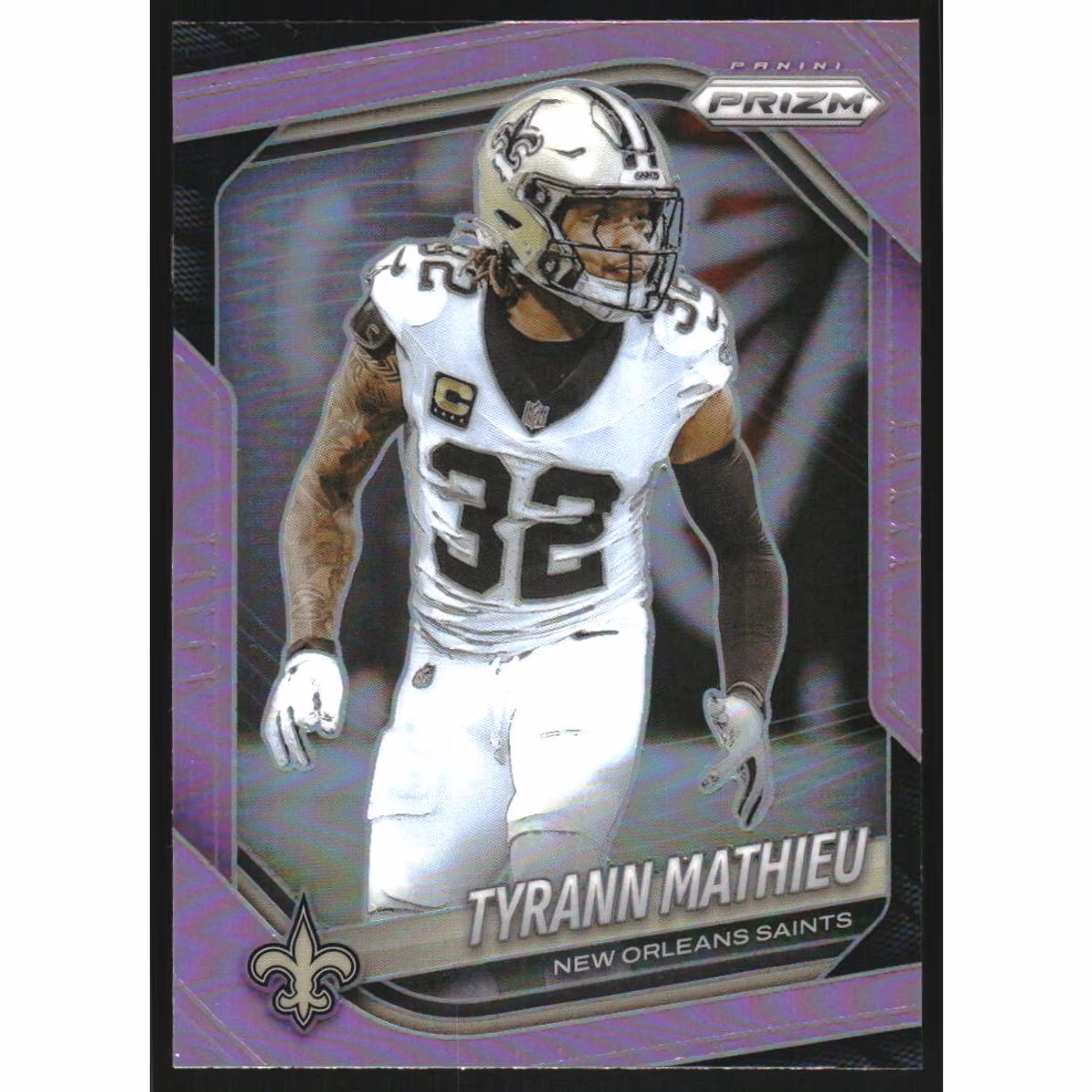 2025 Panini Prizm Prizms Pink #196 Tyrann Mathieu