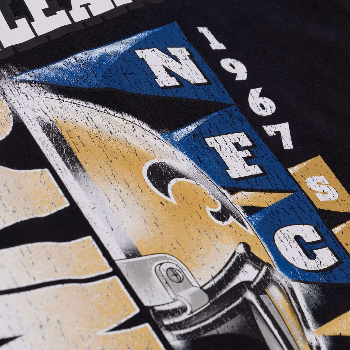 Women's Mitchell & Ness Black New Orleans Saints Street Graphic Boxy Cropped T-Shirt 6 Women's Mitchell & Ness Black New Orleans Saints Street Graphic Boxy Cropped T-Shirt