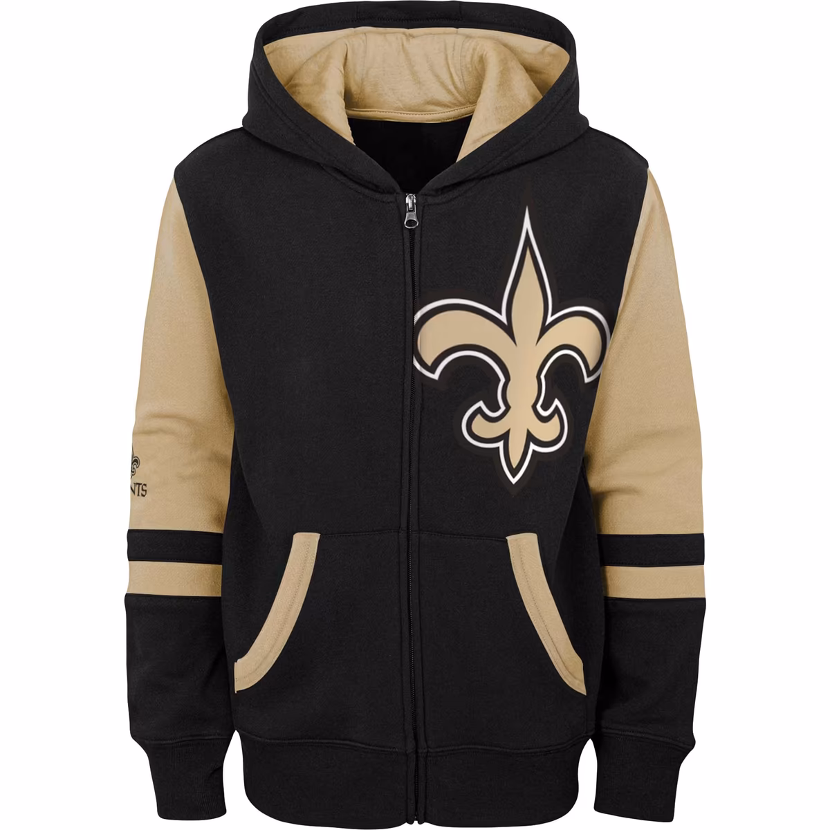Preschool Black New Orleans Saints Stadium Color Block Full-Zip Hoodie 3 Preschool Black New Orleans Saints Stadium Color Block Full-Zip Hoodie