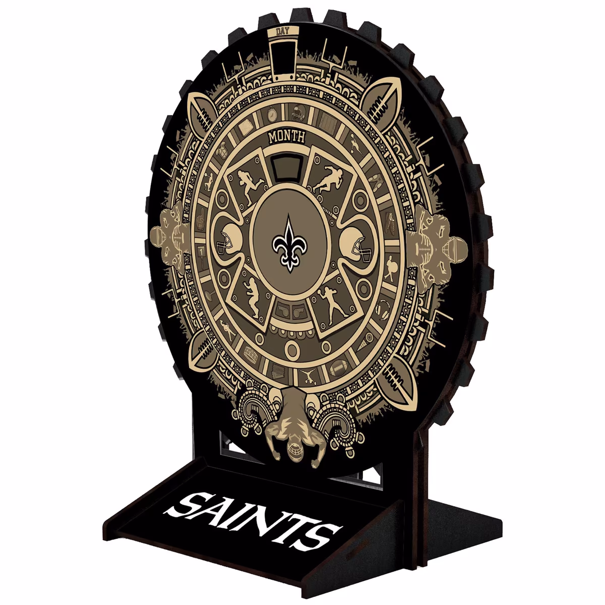 New Orleans Saints Aztec Circle Desk Calendar 1 New Orleans Saints Aztec Circle Desk Calendar