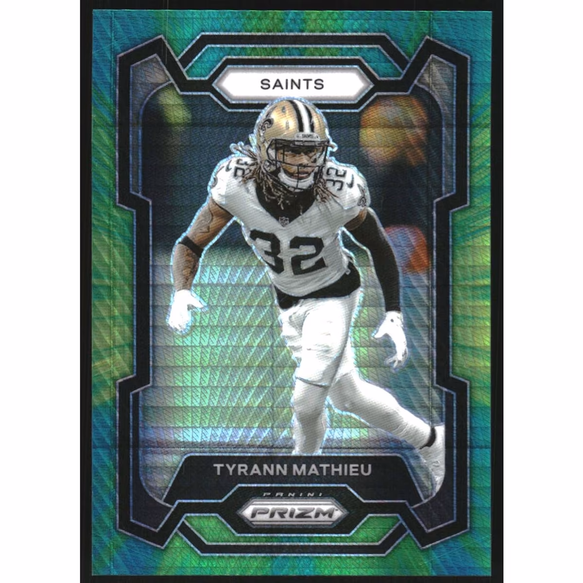 2023 Panini Prizm Prizms Hyper #218 Tyrann Mathieu