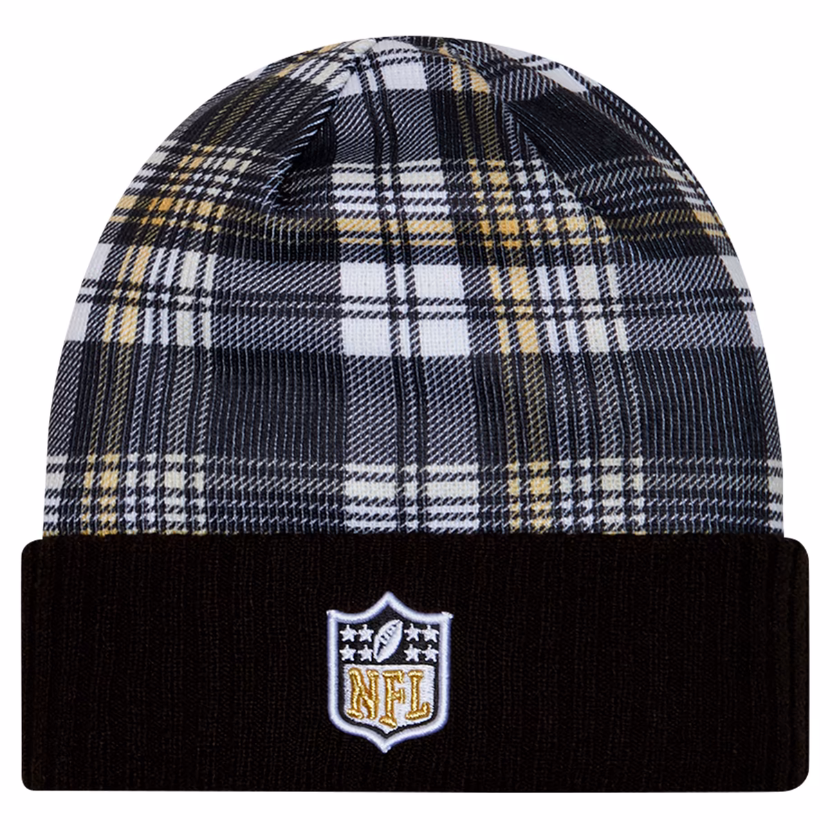 Men's New Era Black New Orleans Saints Sideline Statement Cuffed Knit Hat 3 Men's New Era Black New Orleans Saints Sideline Statement Cuffed Knit Hat