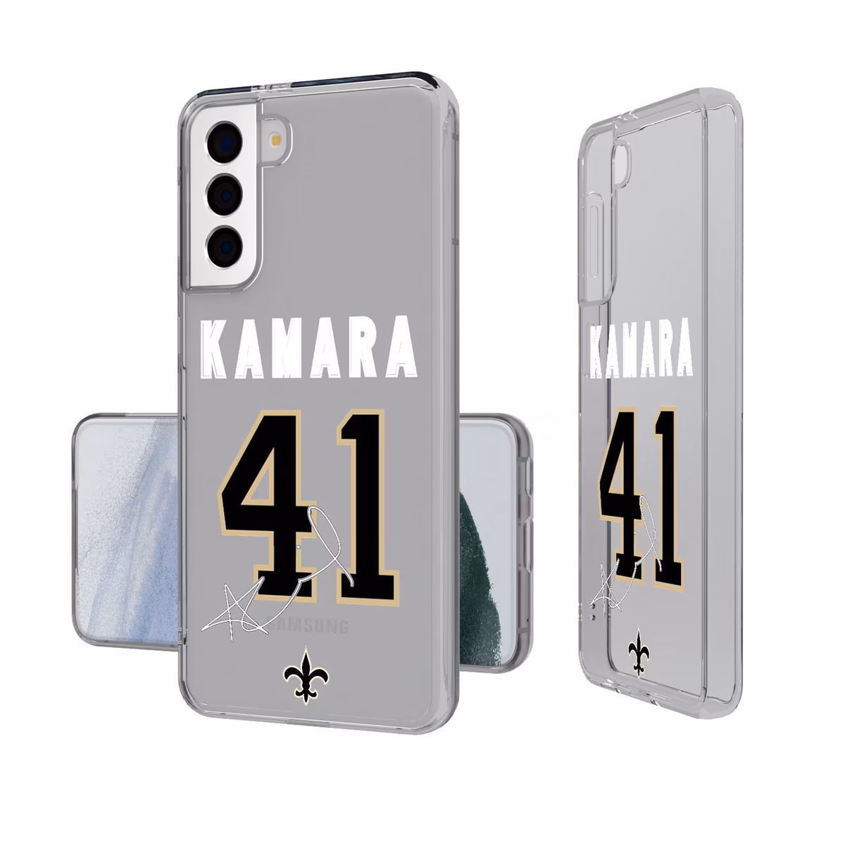 Keyscaper Alvin Kamara New Orleans Saints Galaxy Clear Case 6 Keyscaper Alvin Kamara New Orleans Saints Galaxy Clear Case