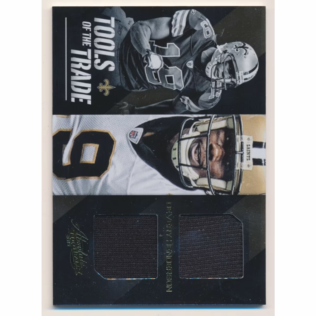 2012 Absolute Tools of the Trade Double Material Black #28 Devery Henderson/50