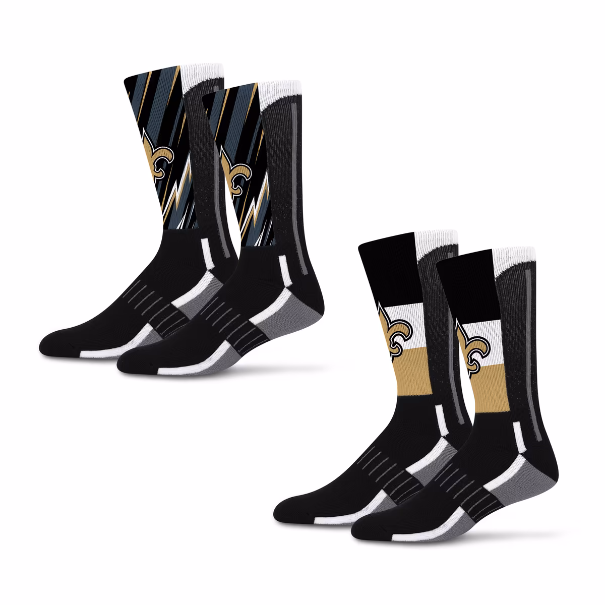 Unisex Starter New Orleans Saints Big Energy Neo Two-Pack Crew Socks Set 10 Unisex Starter New Orleans Saints Big Energy Neo Two-Pack Crew Socks Set