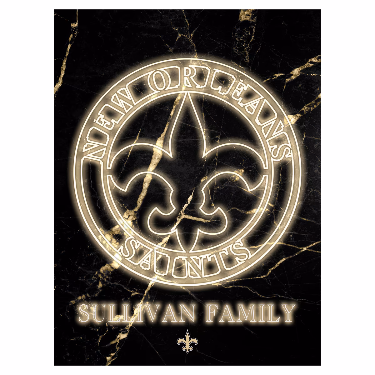 New Orleans Saints Personalized 12" x 16" Framed Art Print 4 New Orleans Saints Personalized 12" x 16" Framed Art Print