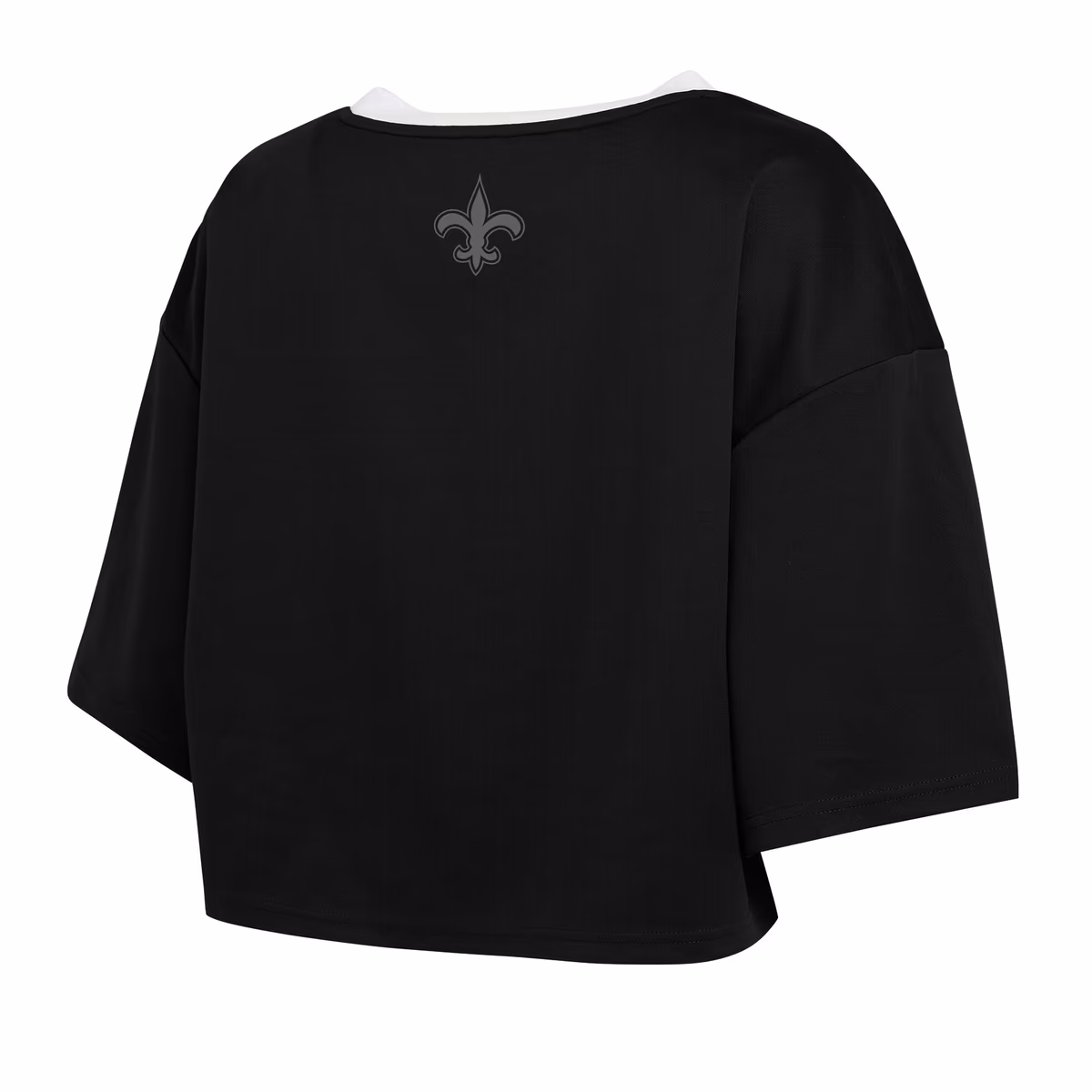 Women's WEAR by Erin Andrews Black New Orleans Saints Cropped V-Neck Jersey T-Shirt 5 Women's WEAR by Erin Andrews Black New Orleans Saints Cropped V-Neck Jersey T-Shirt