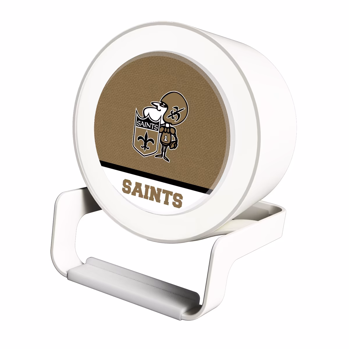 New Orleans Saints Historic Team Logo Night Light Charger with Bluetooth Speaker