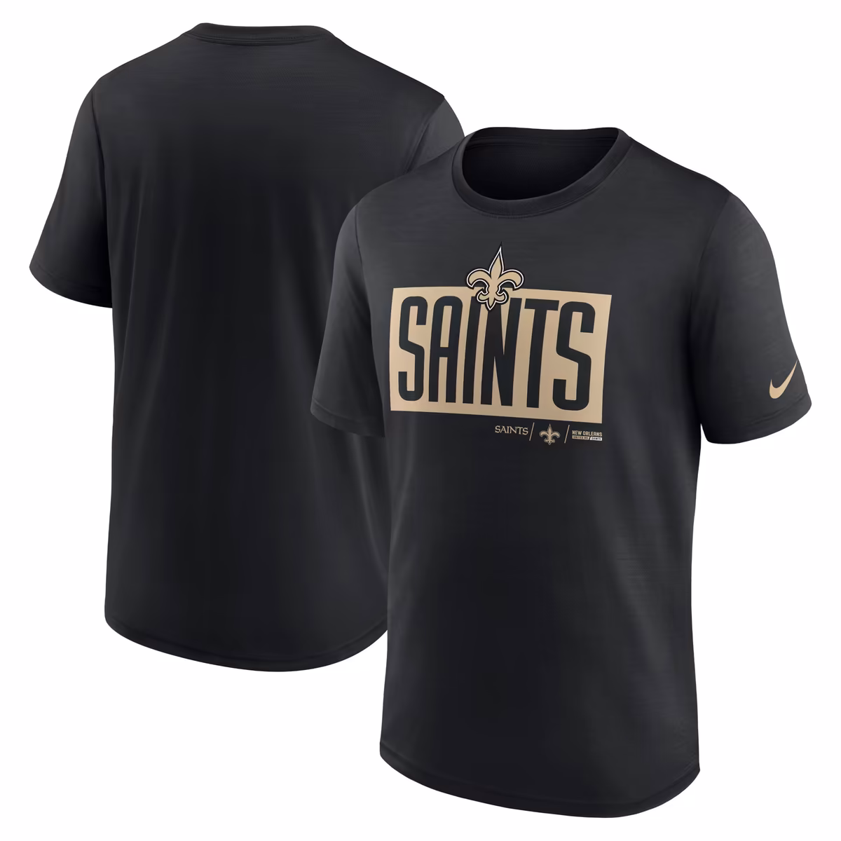 Men's Nike Black New Orleans Saints Exceed Performance T-Shirt 2 Men's Nike Black New Orleans Saints Exceed Performance T-Shirt