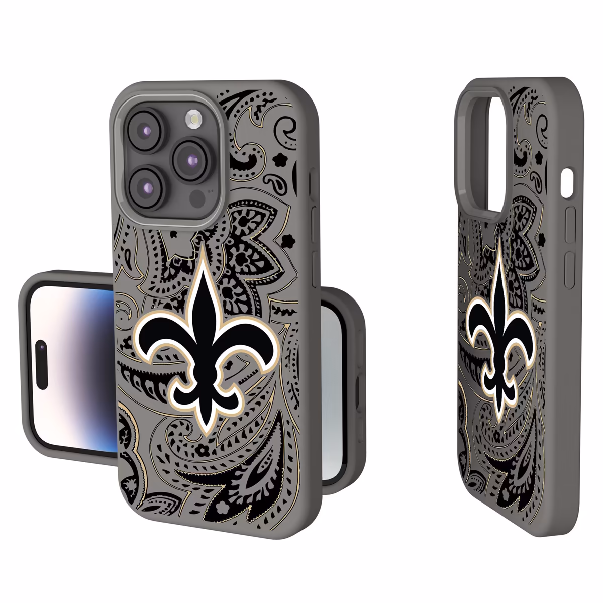 New Orleans Saints Paisley iPhone Soft Touch Case