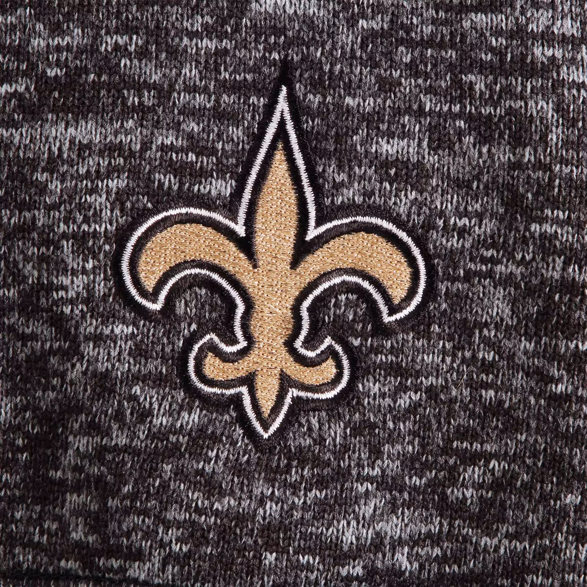 Men's Antigua Heather Black New Orleans Saints Fortune Quarter-Zip Pullover Jacket 5 Men's Antigua Heather Black New Orleans Saints Fortune Quarter-Zip Pullover Jacket