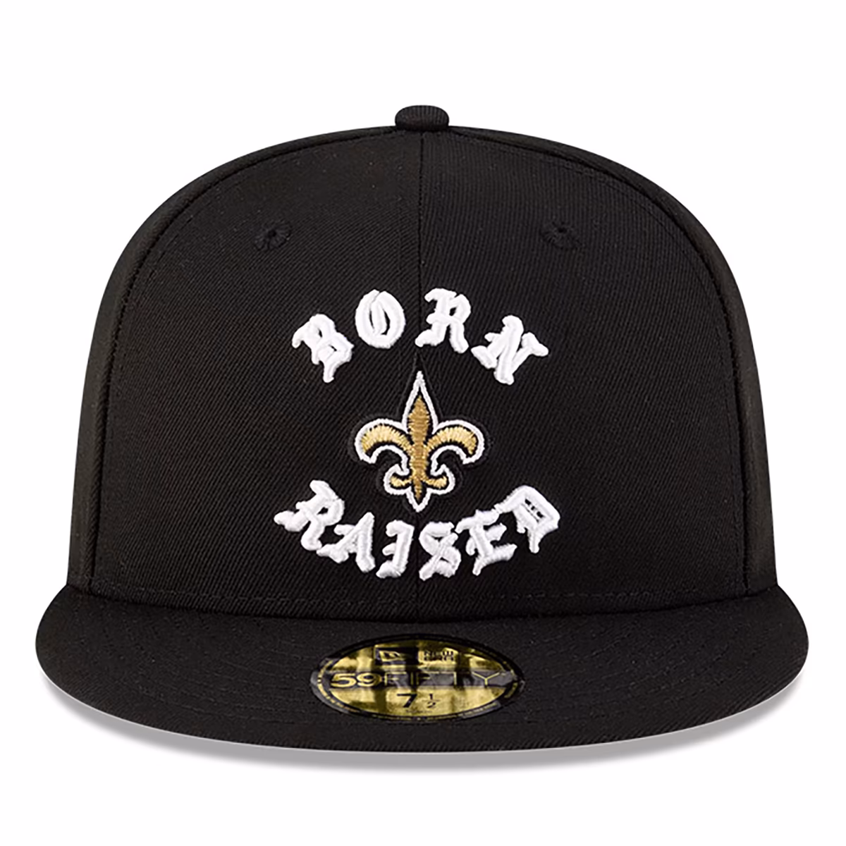 Men's New Era Born x Raised Black New Orleans Saints 59FIFTY Fitted Hat 3 Men's New Era Born x Raised Black New Orleans Saints 59FIFTY Fitted Hat