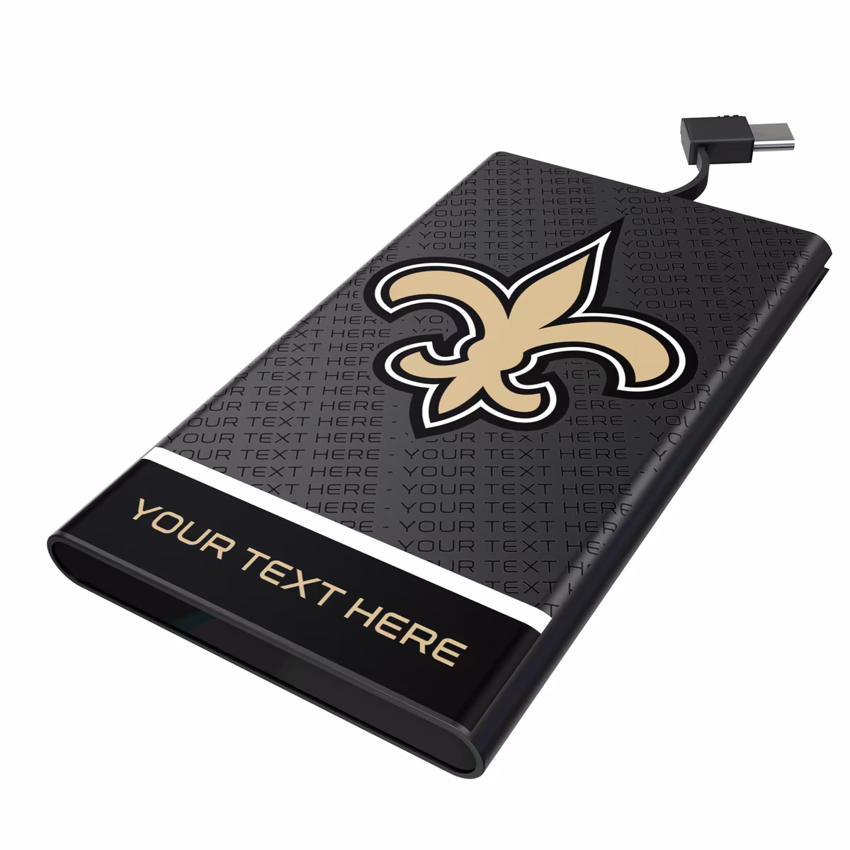 Keyscaper New Orleans Saints Personalized 5000mAh Flat Powerbank 2 Keyscaper New Orleans Saints Personalized 5000mAh Flat Powerbank