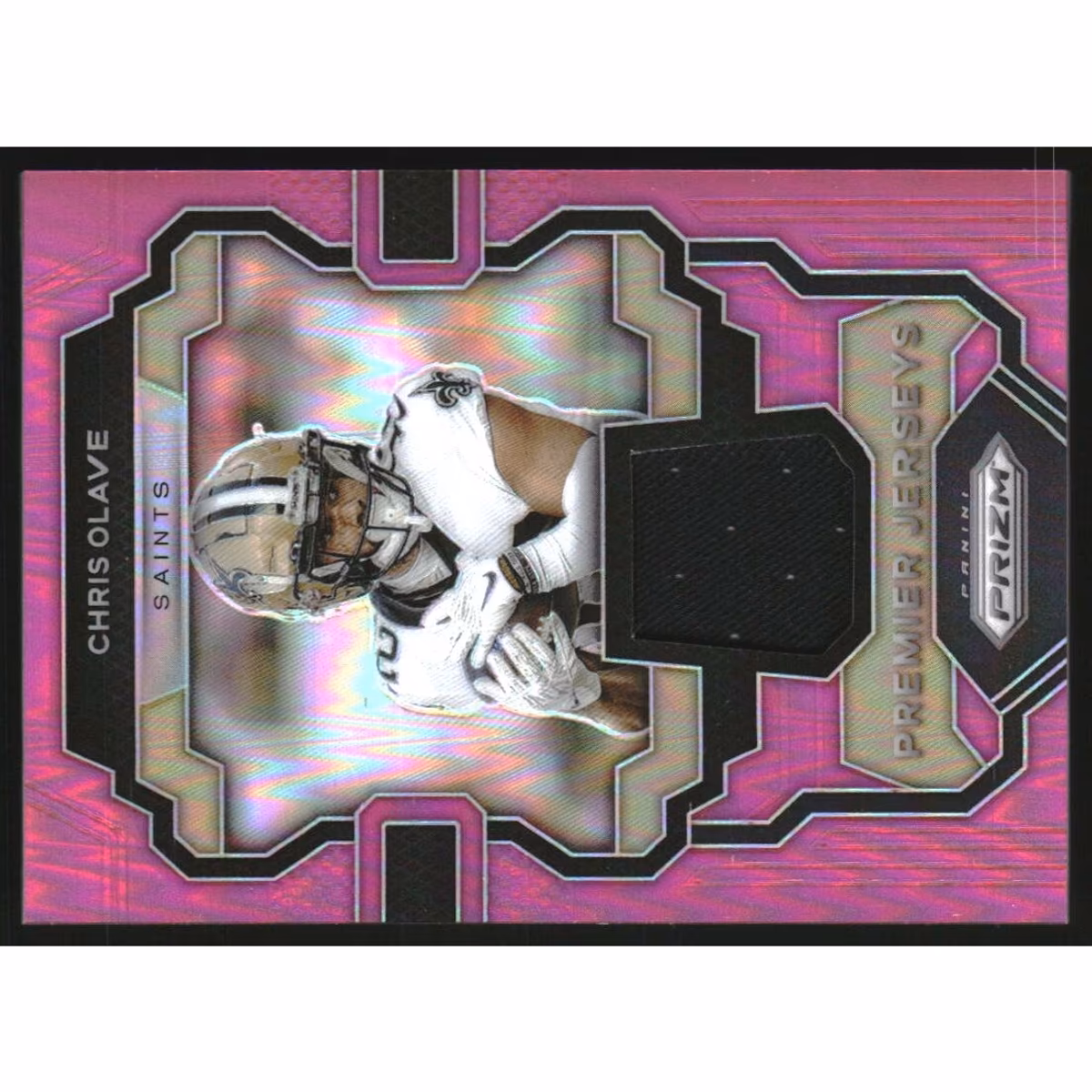 2023 Panini Prizm Premier Jerseys Pink #24 Chris Olave