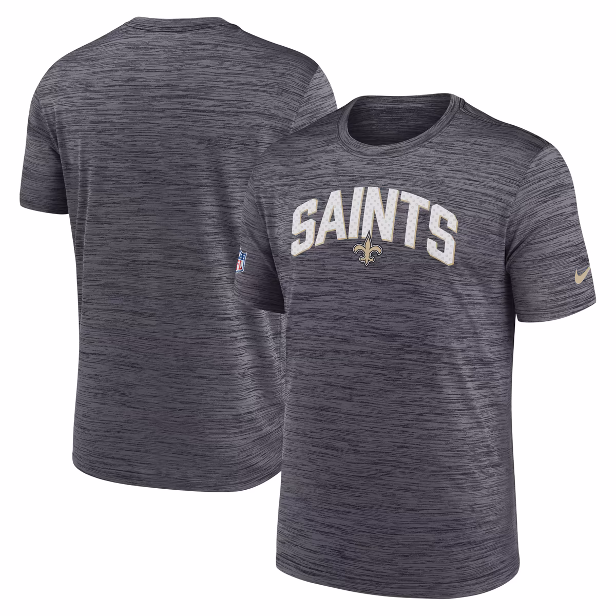 Men's Nike Black New Orleans Saints Sideline Velocity Athletic Stack Performance T-Shirt 8 Men's Nike Black New Orleans Saints Sideline Velocity Athletic Stack Performance T-Shirt