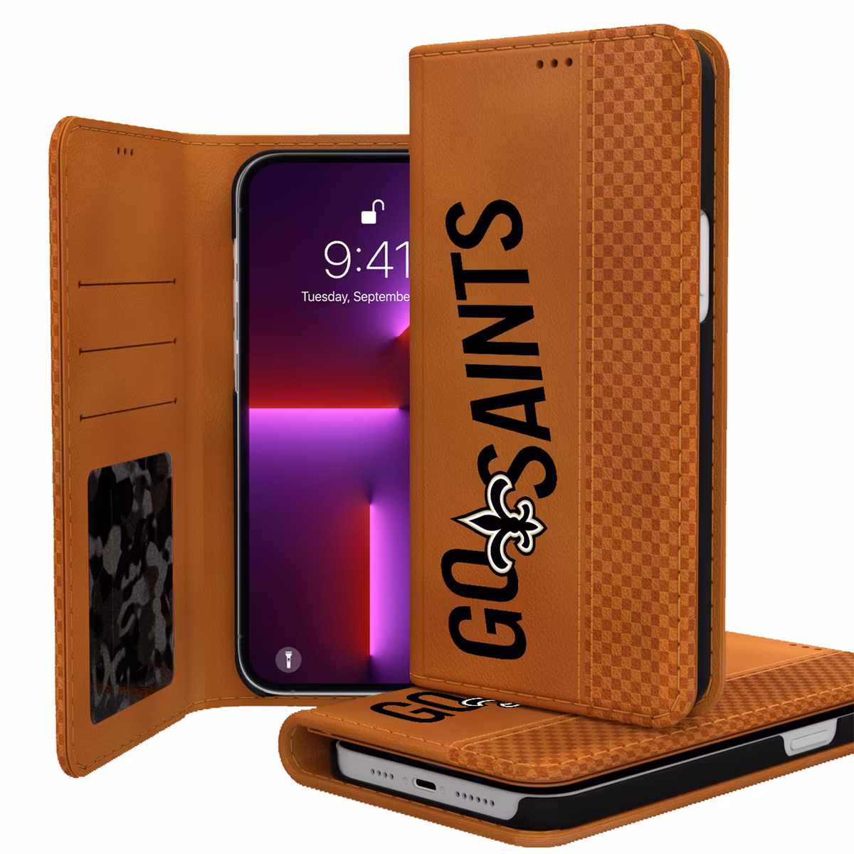 Keyscaper Brown New Orleans Saints iPhone Folio Case 2 Keyscaper Brown New Orleans Saints iPhone Folio Case