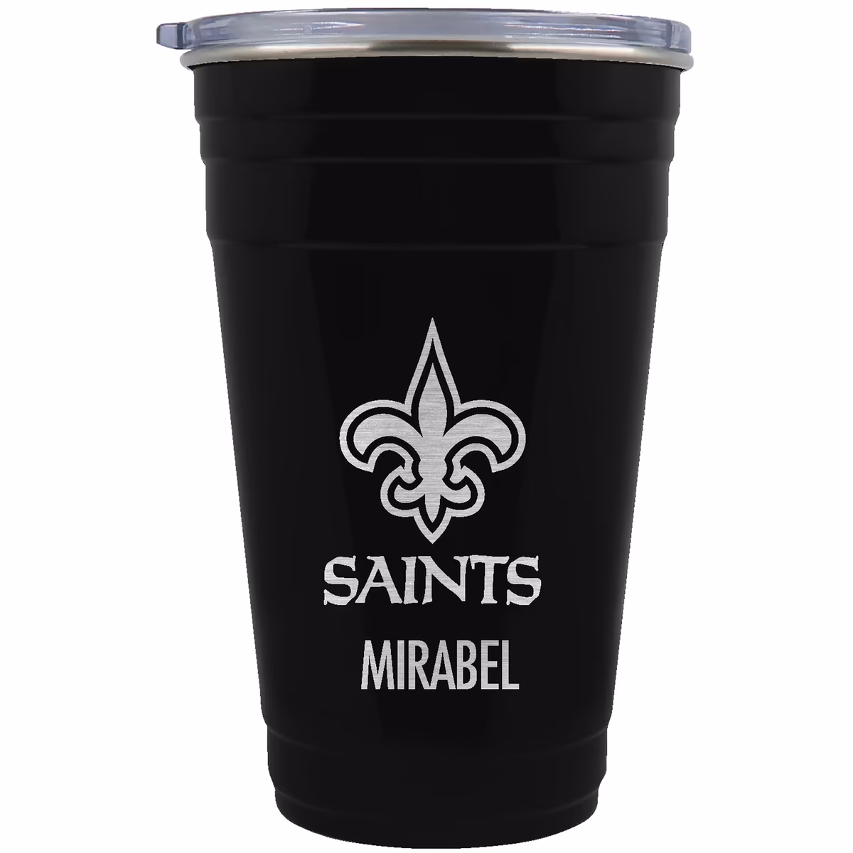 New Orleans Saints Team Logo 22oz. Personalized Tailgater Travel Tumbler