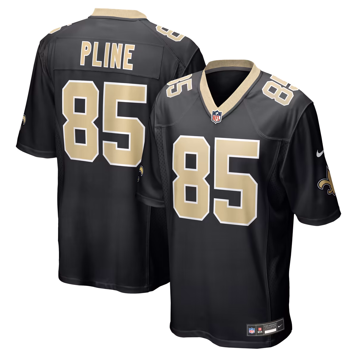 Men's Nike Mason Pline  Black New Orleans Saints Team Game Jersey