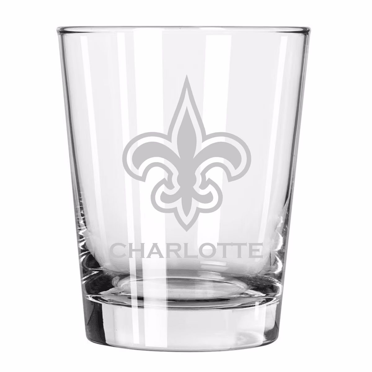 New Orleans Saints 15oz. Personalized Double Old Fashion Etched Glass 1 New Orleans Saints 15oz. Personalized Double Old Fashion Etched Glass