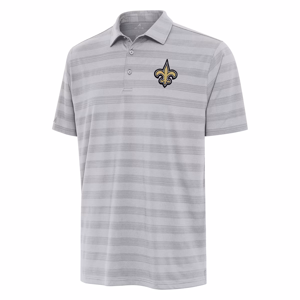 Men's Antigua Gray New Orleans Saints Tunnel Polo 1 Men's Antigua Gray New Orleans Saints Tunnel Polo