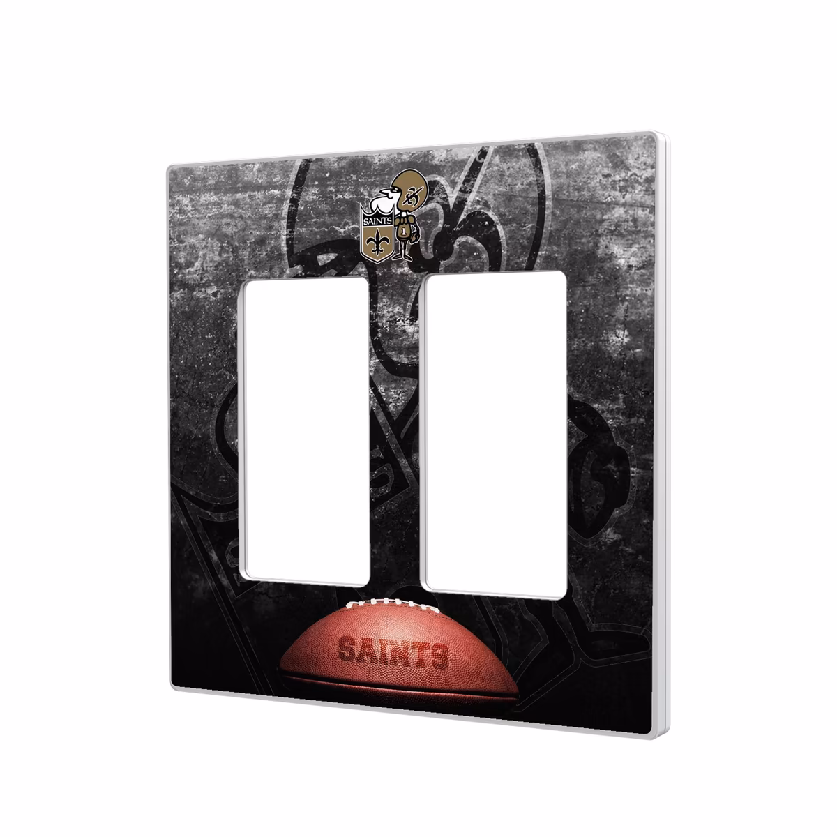 New Orleans Saints Legendary Design Double Rocker Lightswitch Plate 7 New Orleans Saints Legendary Design Double Rocker Lightswitch Plate