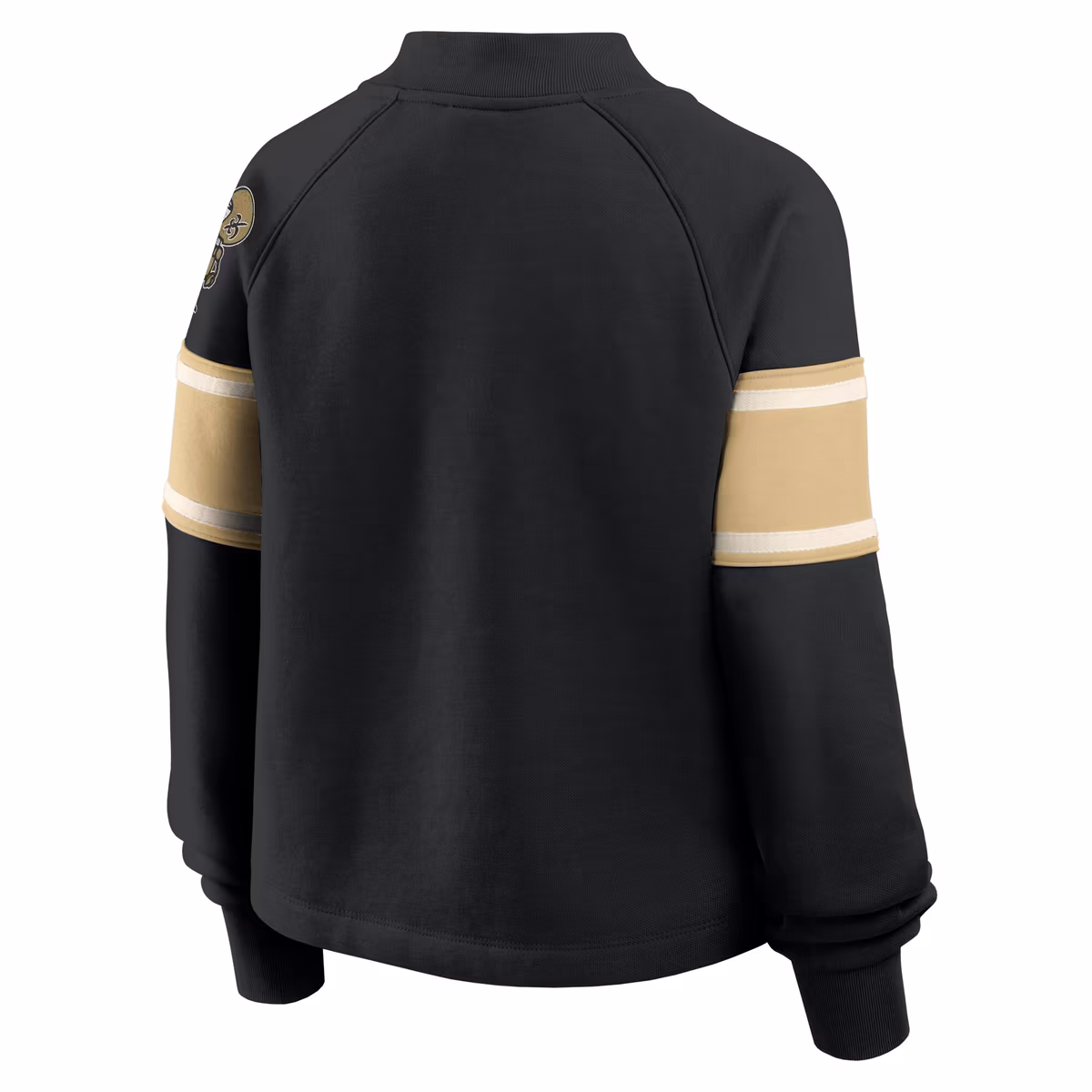 Women's Fanatics Black New Orleans Saints Oversized Hometown Toss Sweep Mock Neck Pullover 6 Women's Fanatics Black New Orleans Saints Oversized Hometown Toss Sweep Mock Neck Pullover