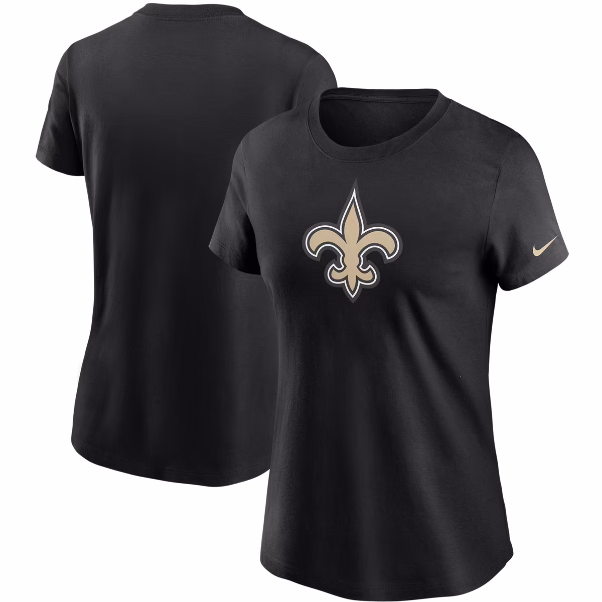 Women's Nike Black New Orleans Saints Logo Essential T-Shirt 6 Women's Nike Black New Orleans Saints Logo Essential T-Shirt