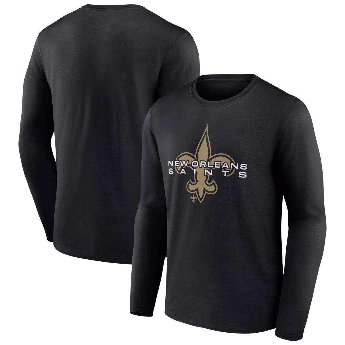 Men's Black New Orleans Saints Advance to Victory Long Sleeve T-Shirt