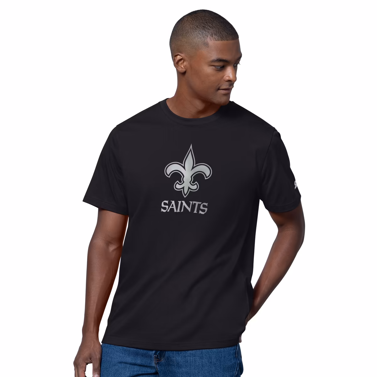 Men's Starter Black New Orleans Saints Thursday Night Gridiron T-Shirt