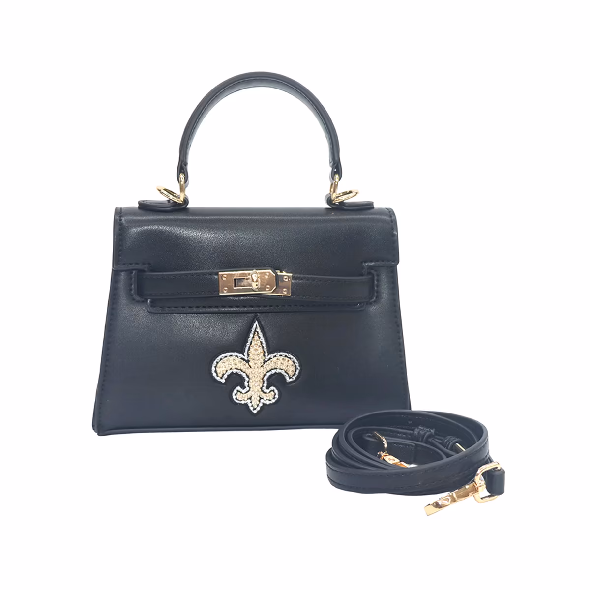 FABGATING by Cuce New Orleans Saints Team Color Vegan Leather Mini Purse