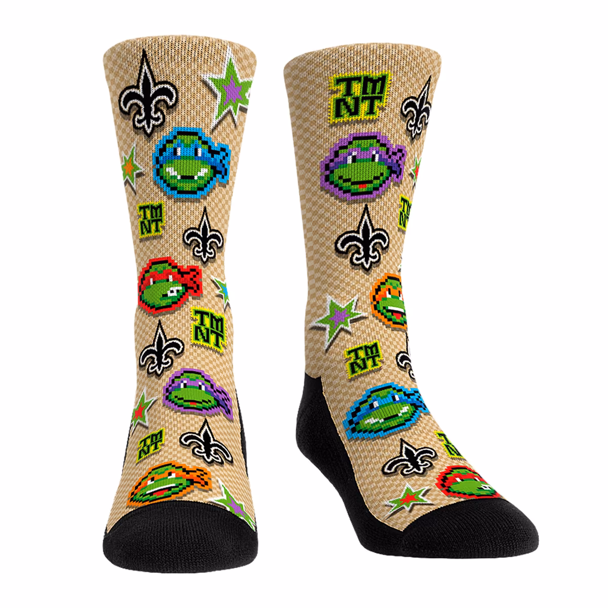 Unisex Rock Em Gold New Orleans Saints TMNT Three-Pack Crew Sock Set 4 Unisex Rock Em Gold New Orleans Saints TMNT Three-Pack Crew Sock Set