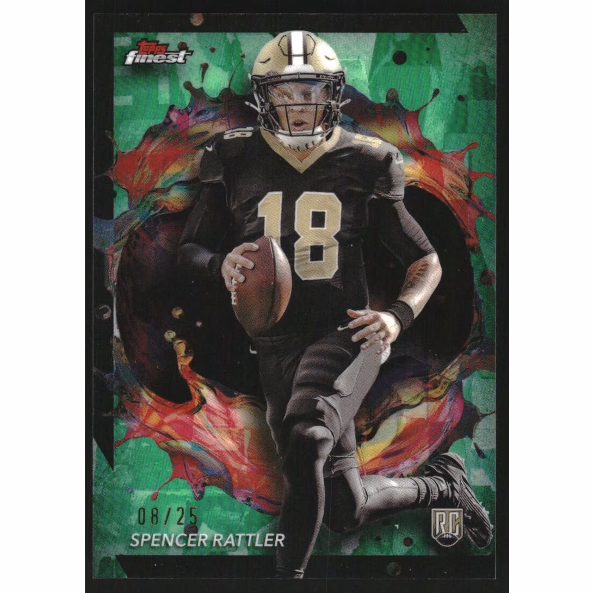 2024 Finest Green Refractors #250 Spencer Rattler
