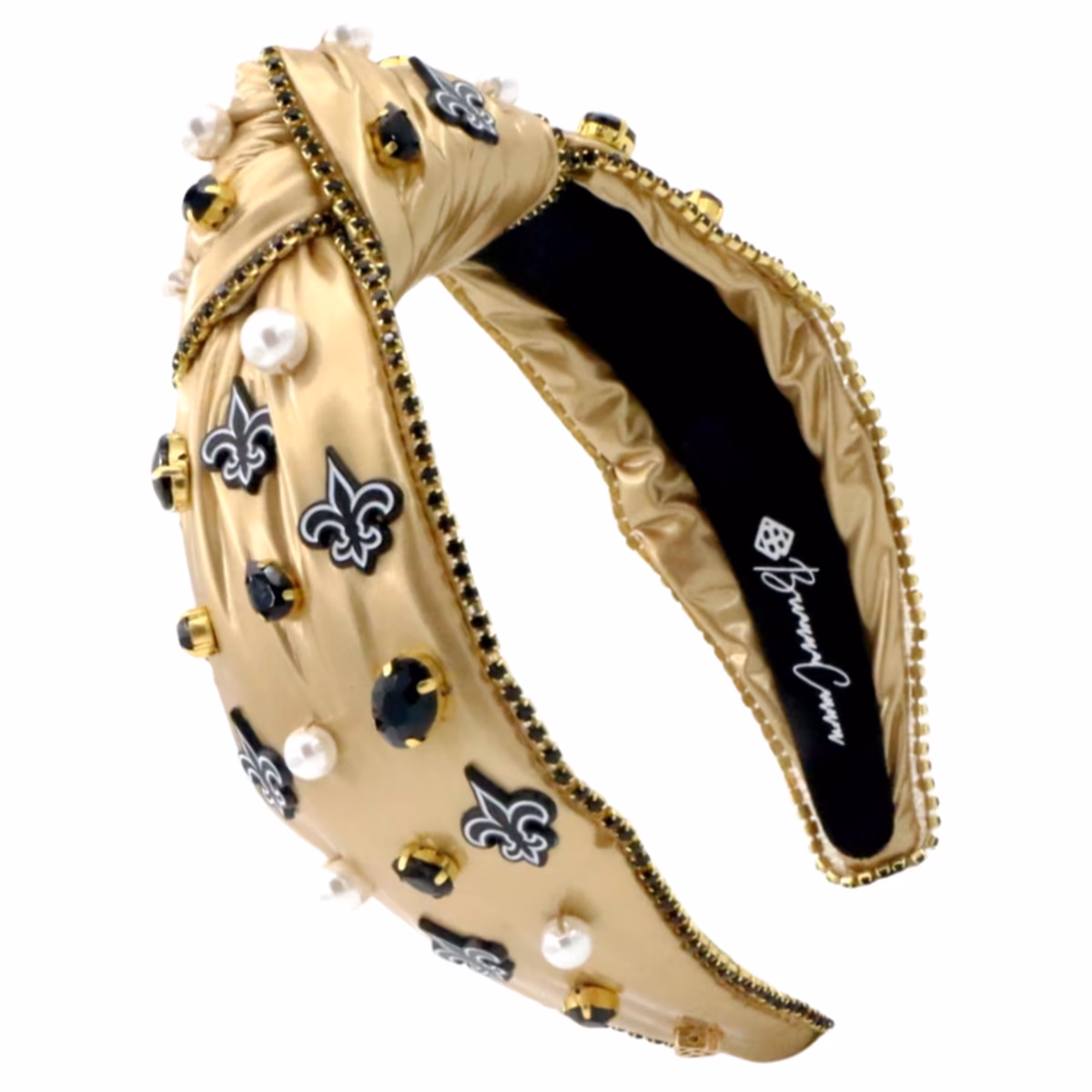Brianna Cannon New Orleans Saints Logo Headband 2 Brianna Cannon New Orleans Saints Logo Headband