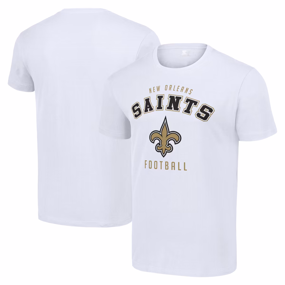 Men's Starter White New Orleans Saints Logo T-Shirt