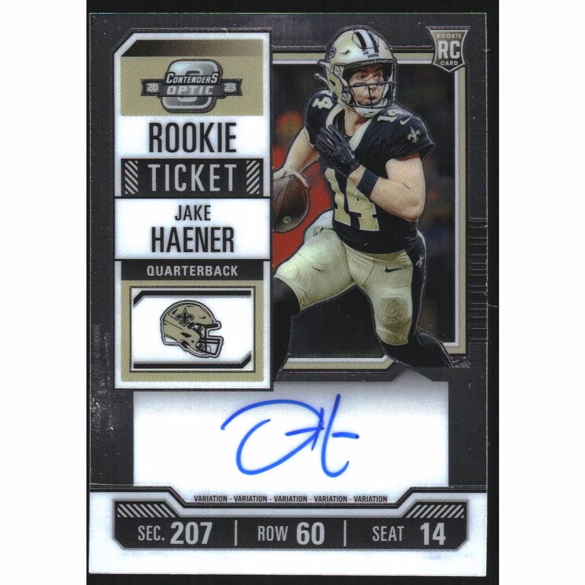 2023 Panini Contenders Optic #113 Jake Haener AU 3 2023 Panini Contenders Optic #113 Jake Haener AU