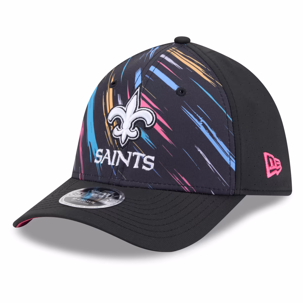 Men's New Era Black New Orleans Saints 2026 NFL Crucial Catch 39THIRTY M-Crown Stretch Hat 4 Men's New Era Black New Orleans Saints 2026 NFL Crucial Catch 39THIRTY M-Crown Stretch Hat