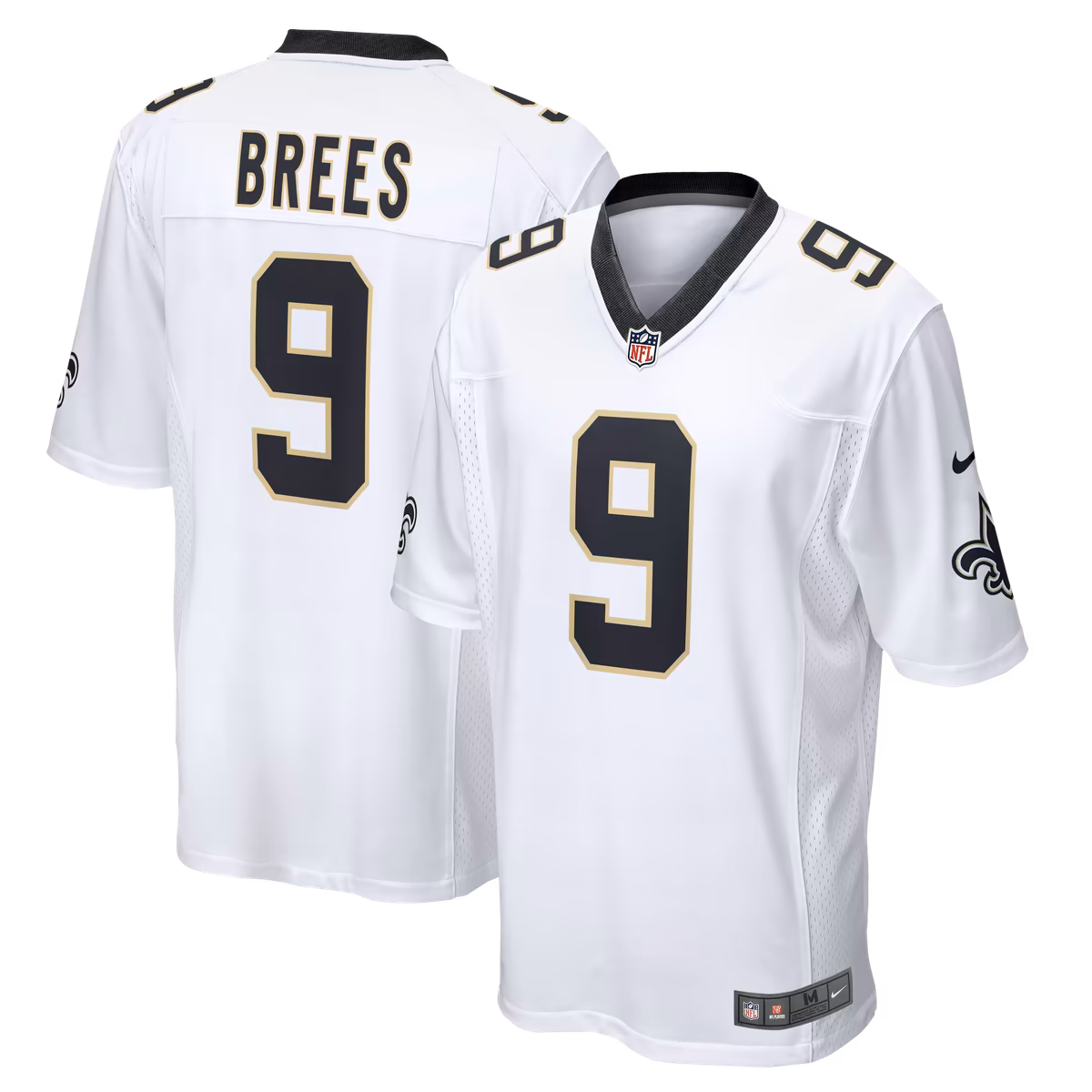 Men's Nike Drew Brees White New Orleans Saints Game Jersey 10 Men's Nike Drew Brees White New Orleans Saints Game Jersey