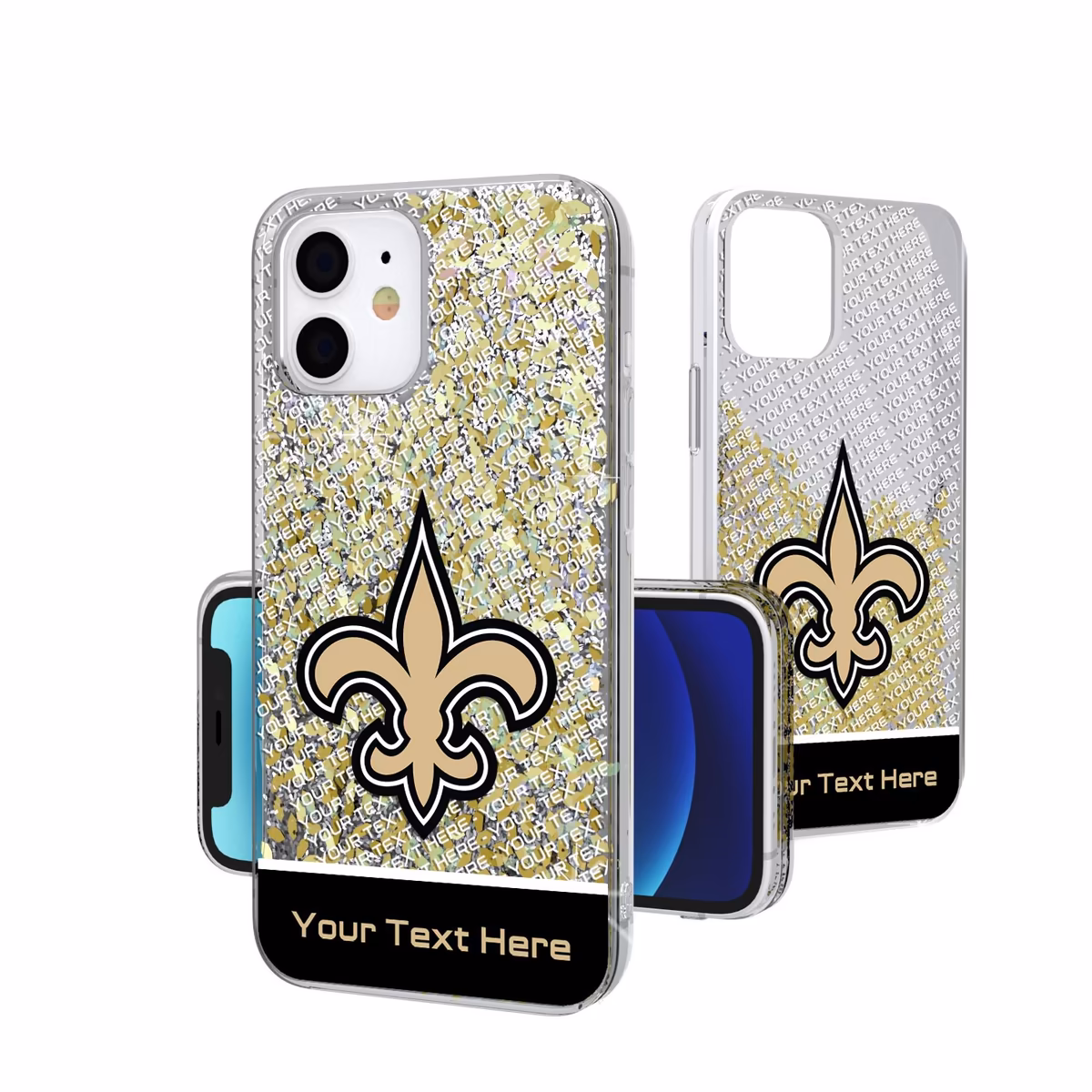 New Orleans Saints Personalized Endzone Plus Design iPhone Glitter Phone Case 10 New Orleans Saints Personalized Endzone Plus Design iPhone Glitter Phone Case